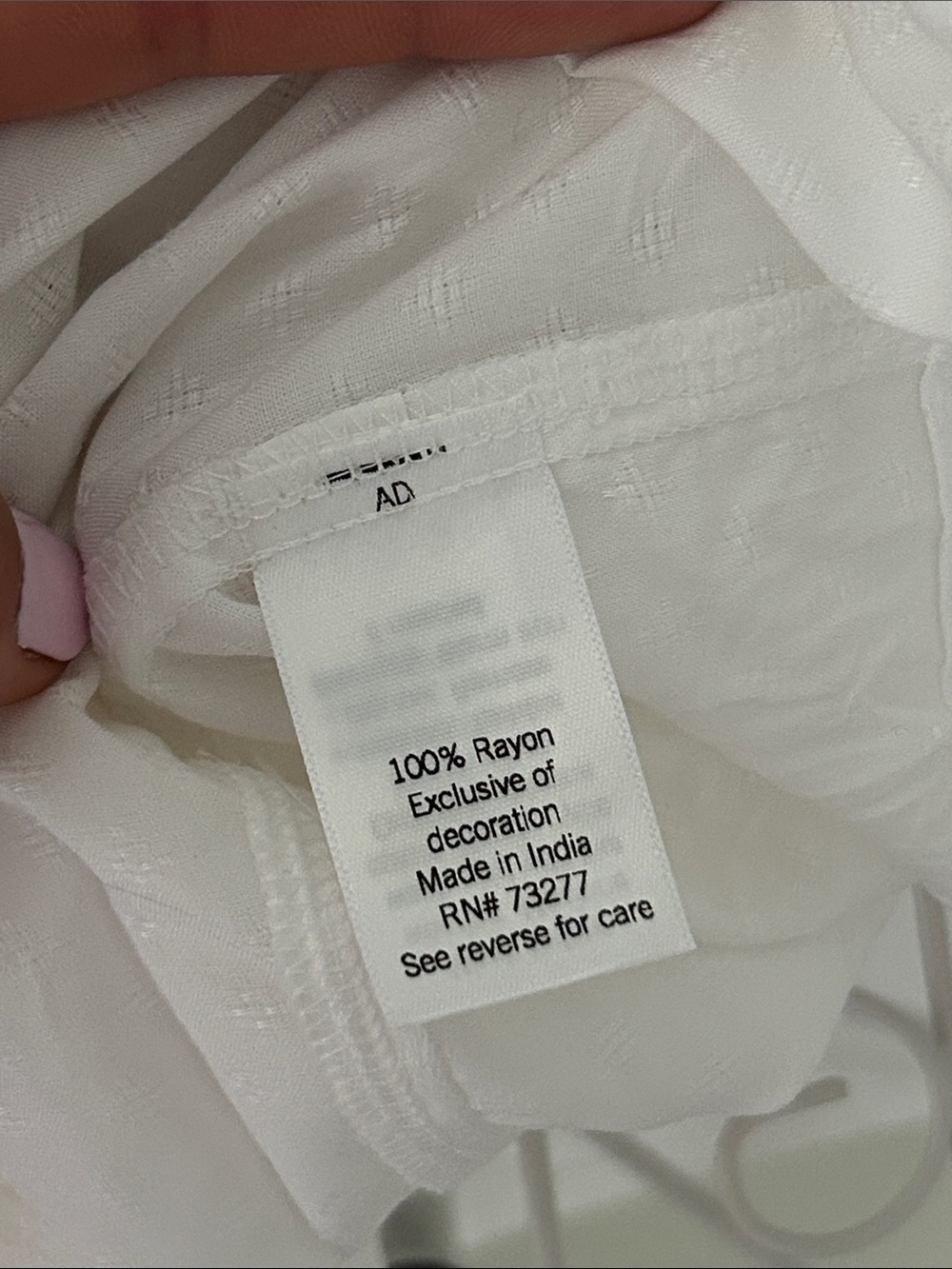 croft & barrow White Smocked Yoke Peasant Blouse - Picture 7 of 8